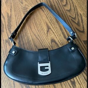 Pleather Guess under the arm small bag.